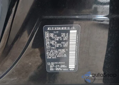 2018 Infiniti Qx80 из США, поврежденный, VIN JN8AZ2ND3J9840423